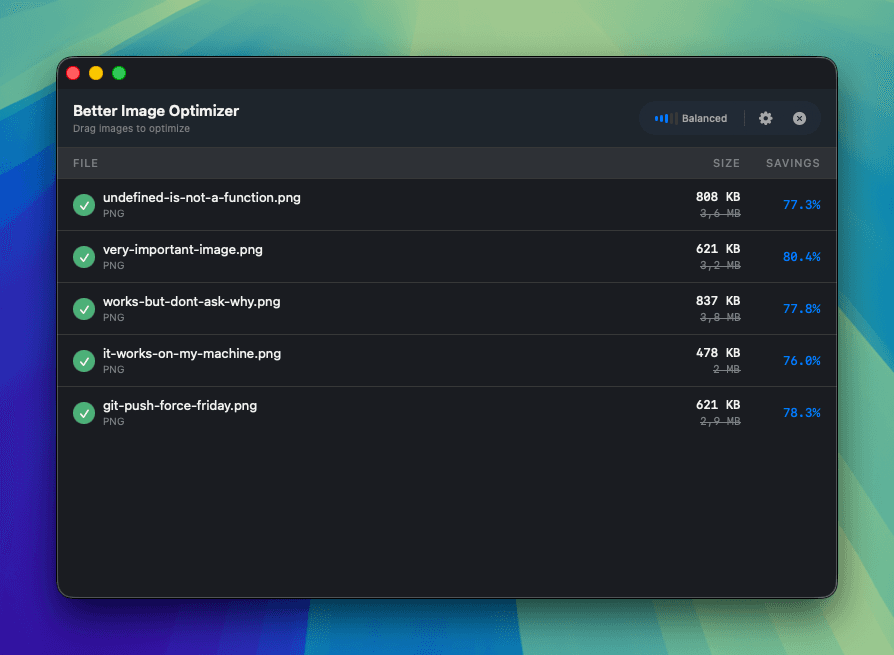 Get Optimized Files - Better Image Optimizer